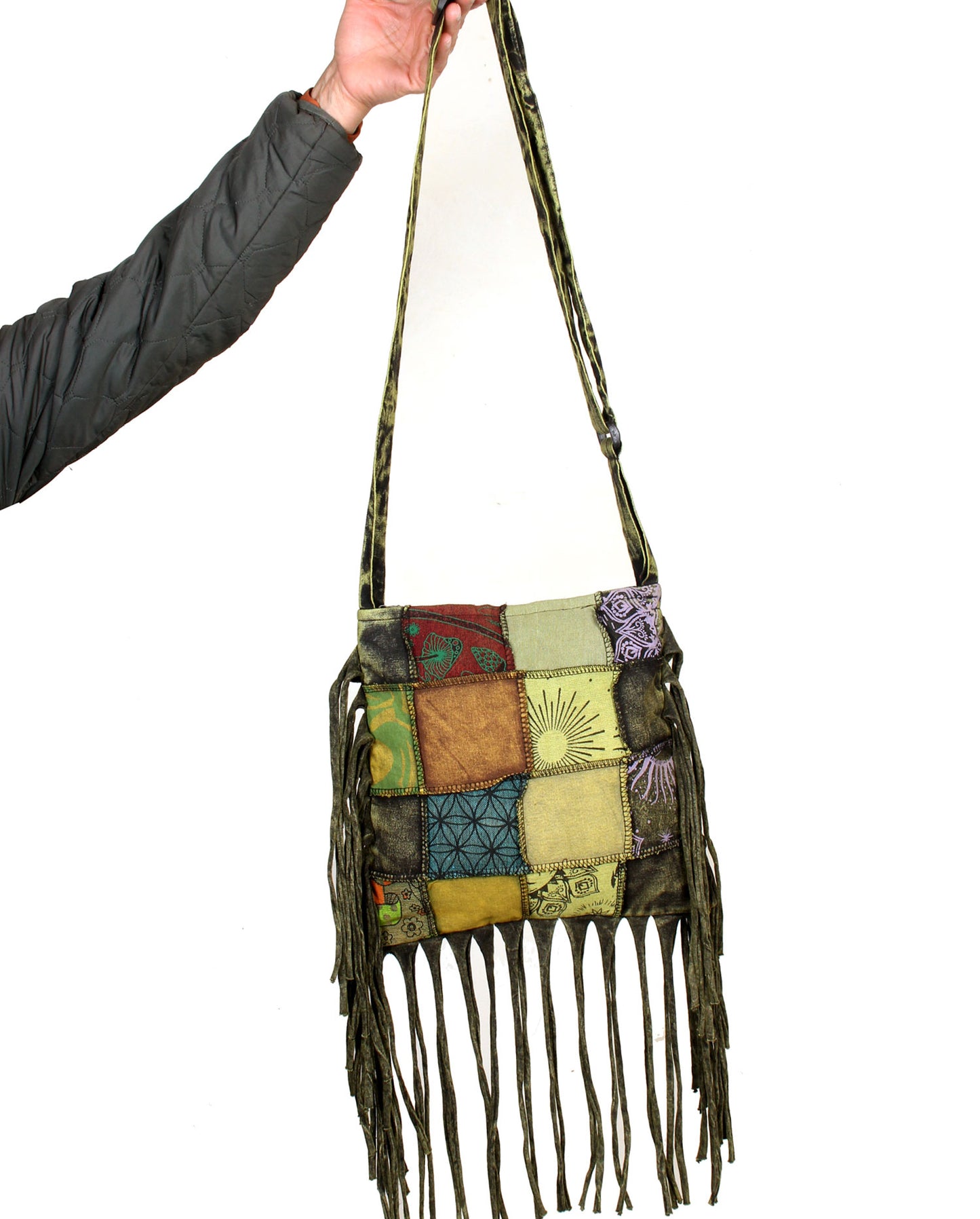 Patchwork Cotton Fringe Bags