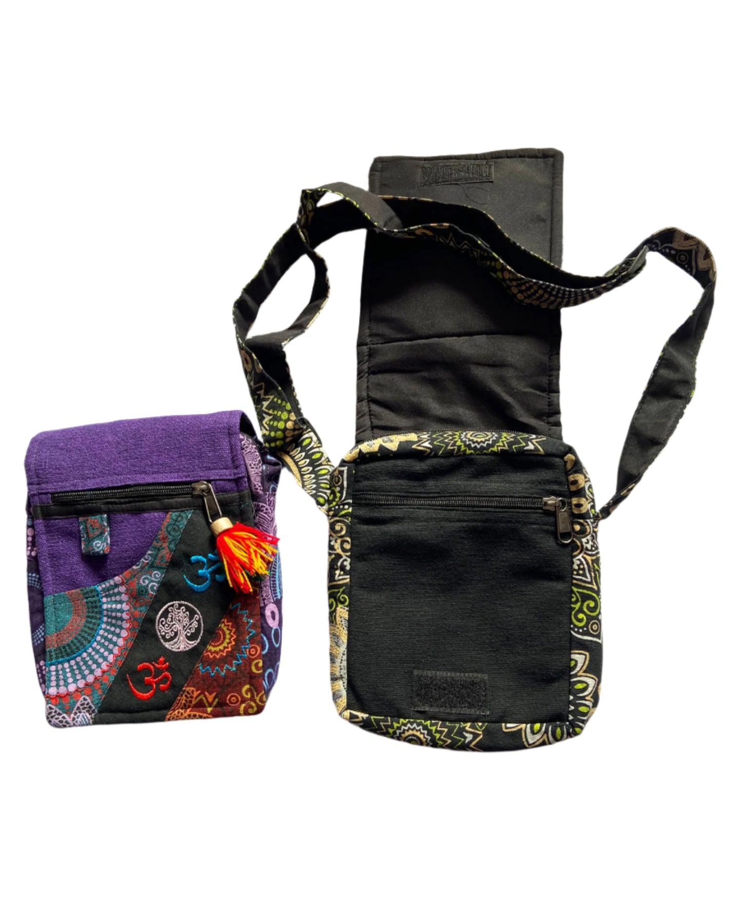 OM Embroidery Small Cotton Bags