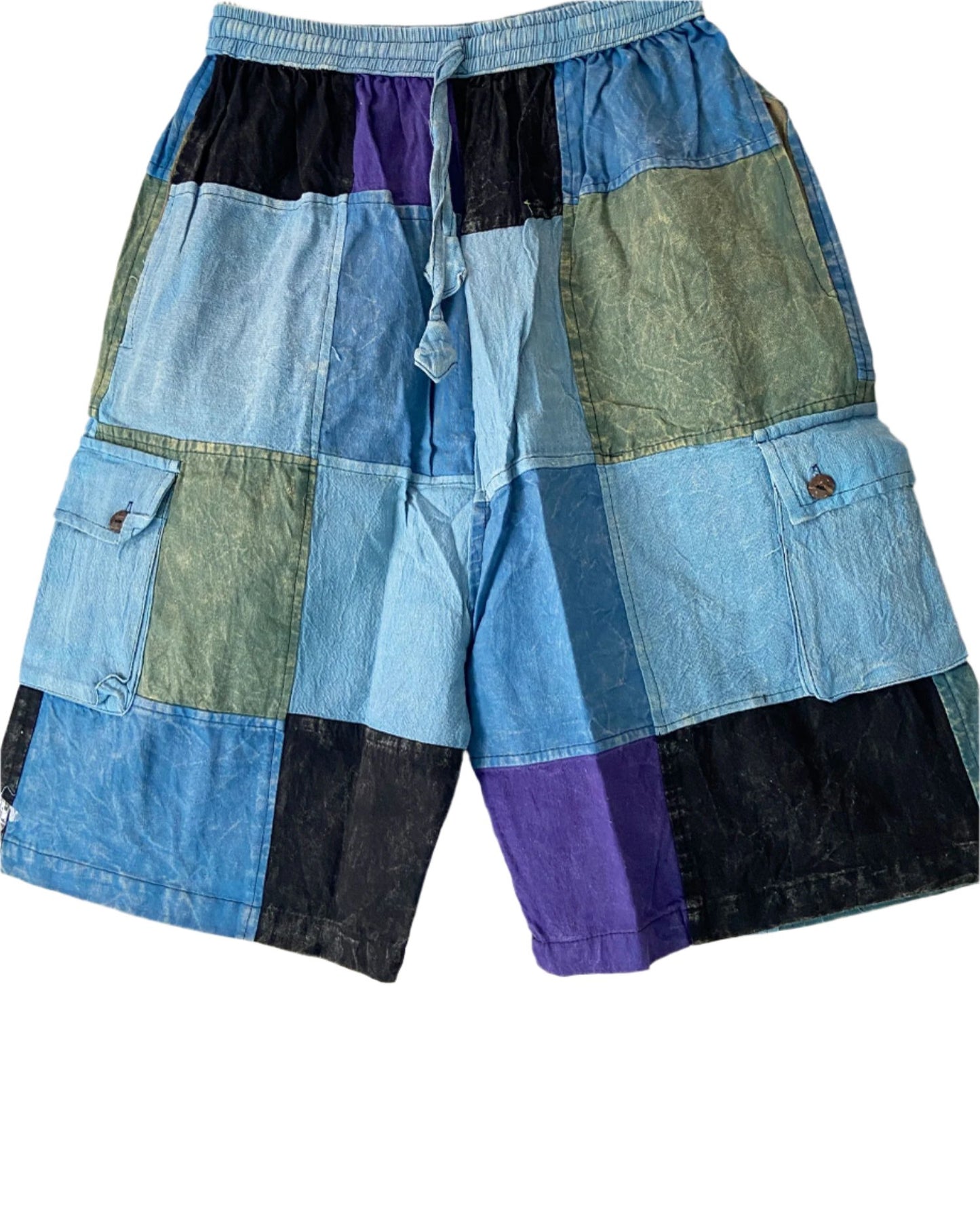 Stonewashed Cotton Shorts