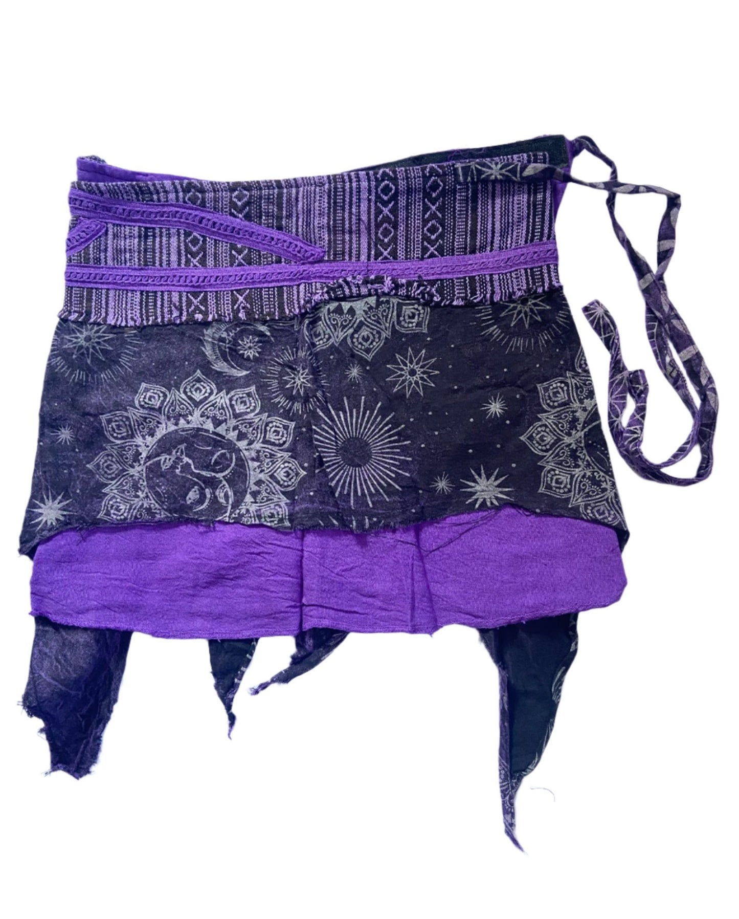 Wrap Around Short Cotton Skirts