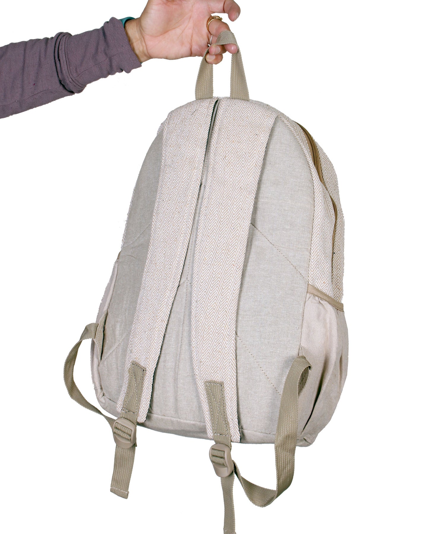 Mushroom Embroidery Hemp Backpacks
