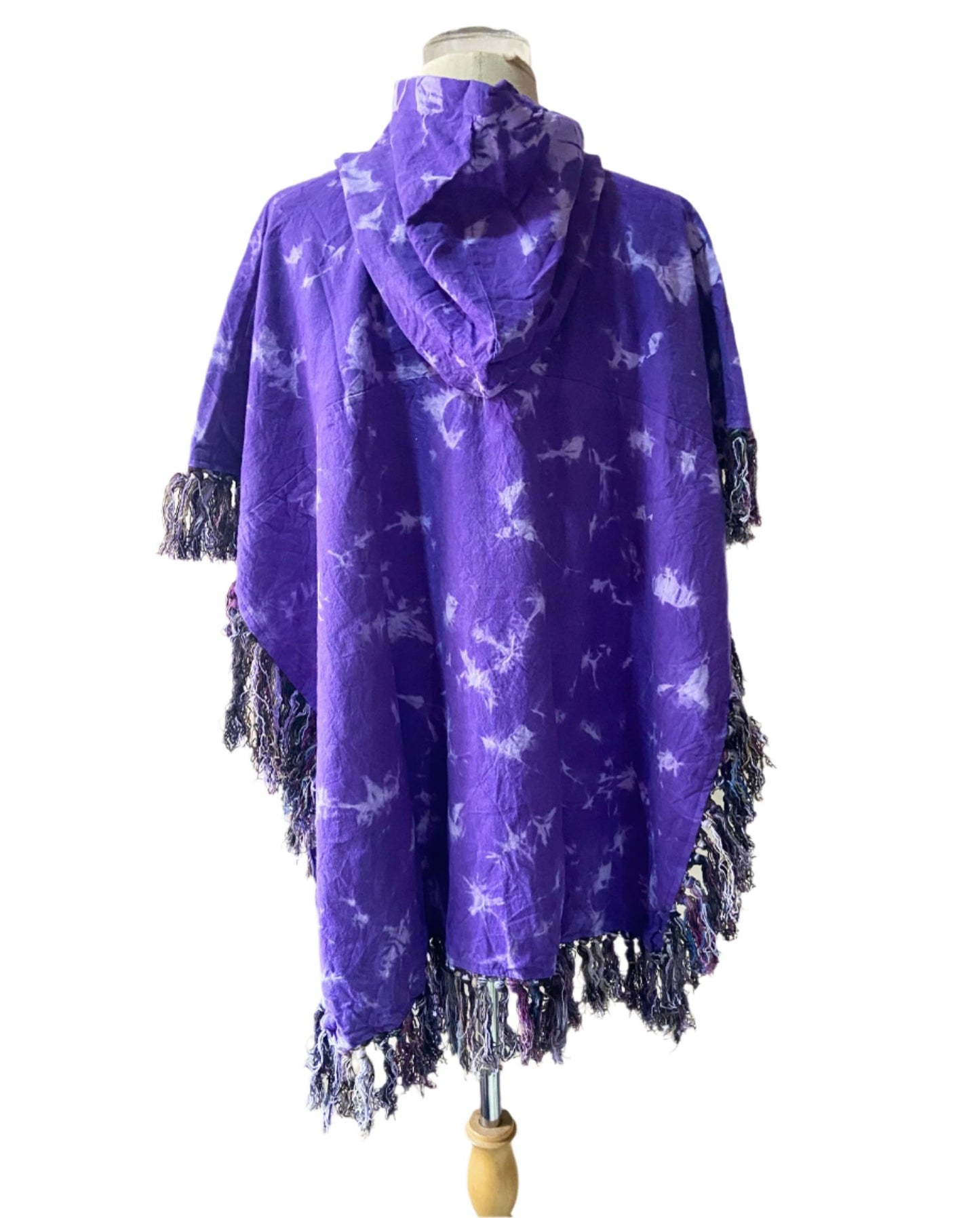 Tie Dyed Square Cotton Ponchos