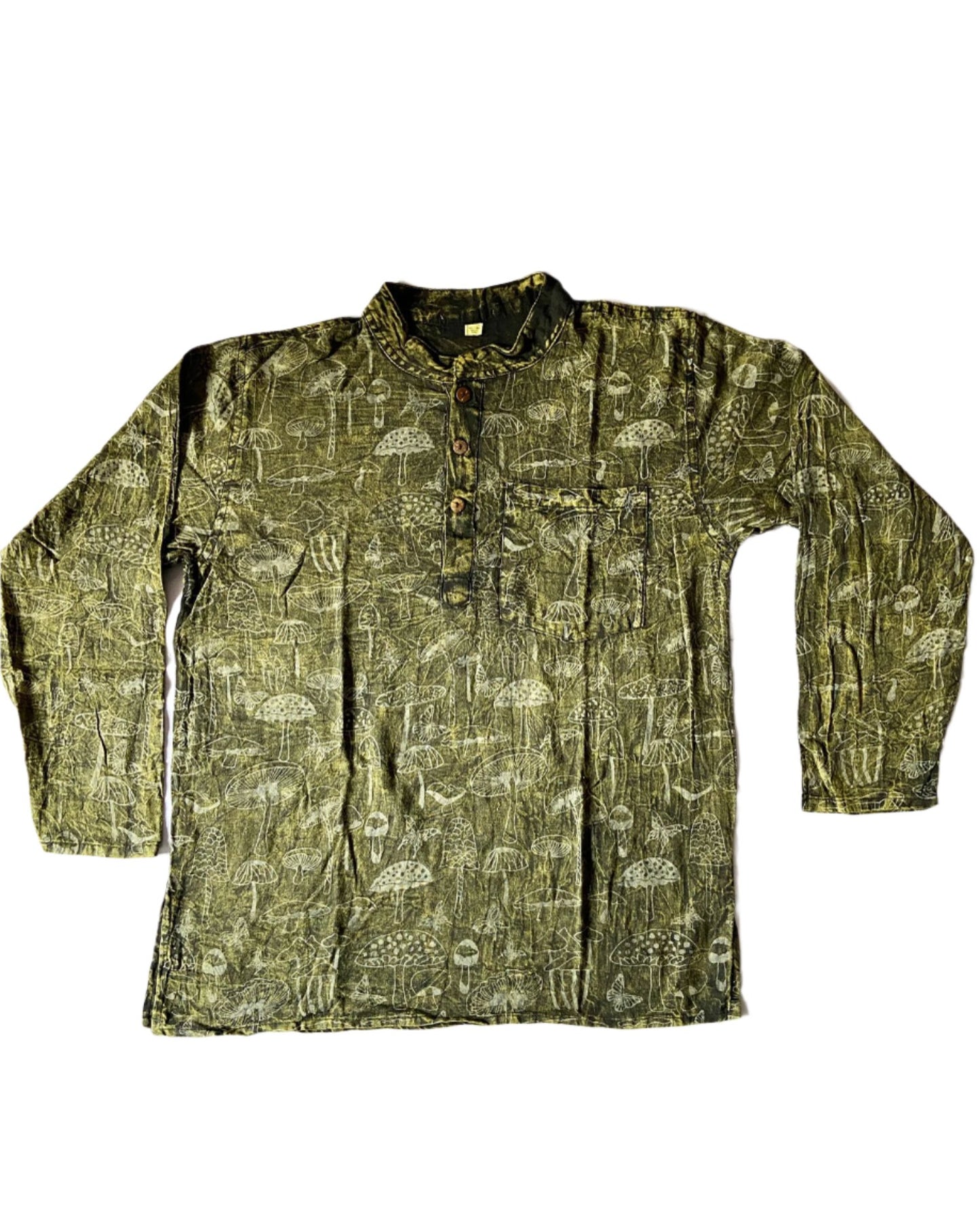 Mushroom Cotton Mens Shirts