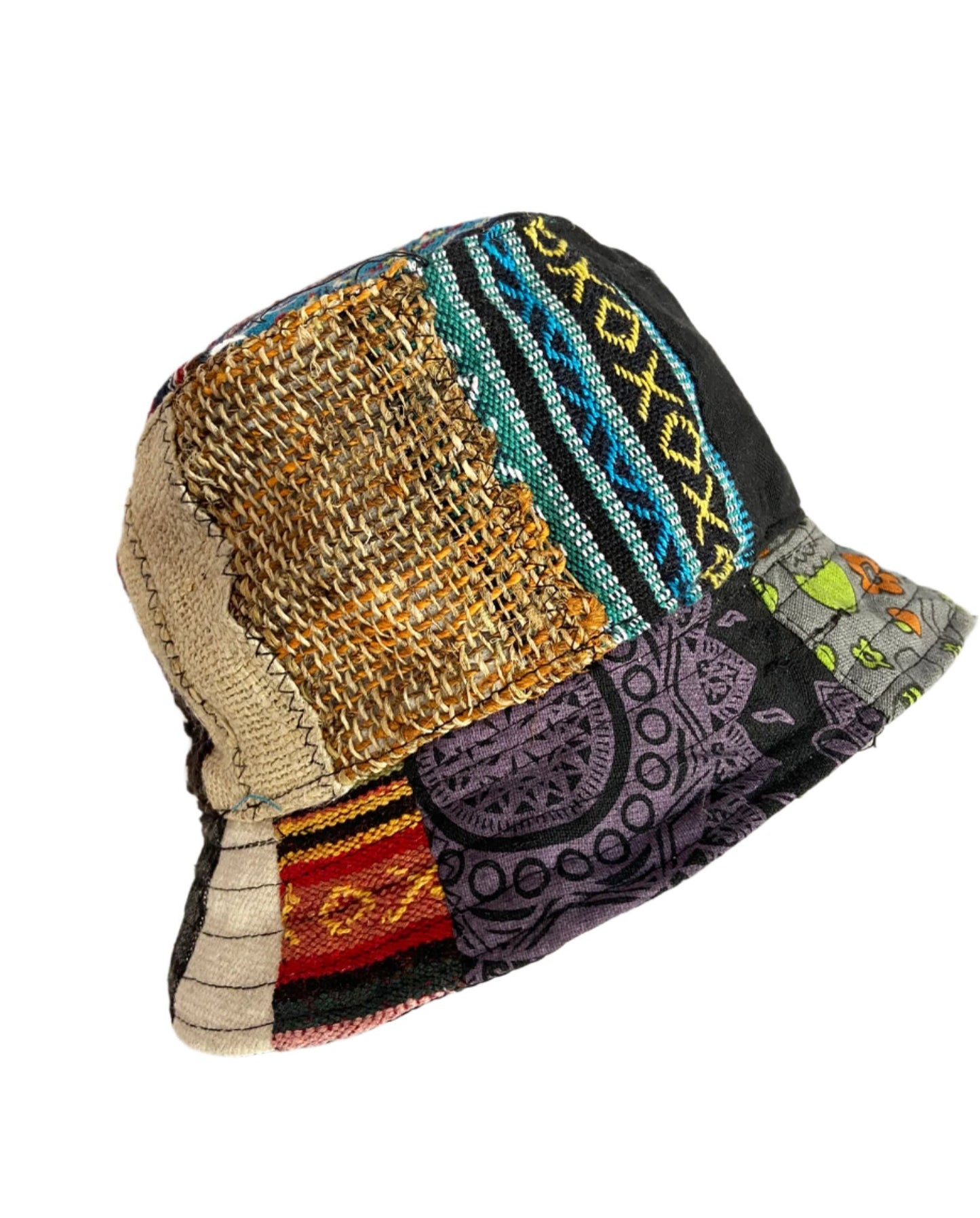 Patchwork Bucket Style Hats