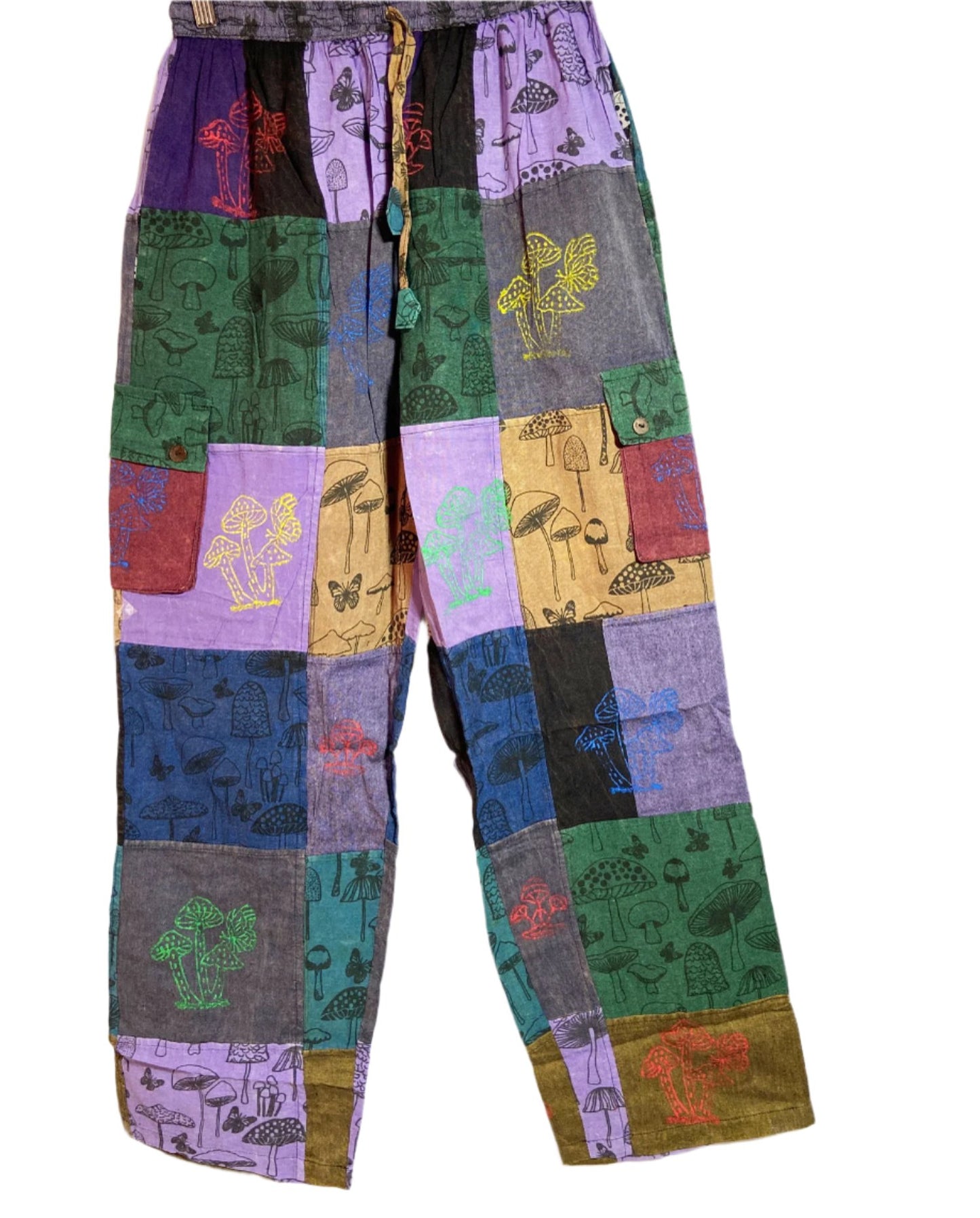 Cotton Full Patchwork Trousers