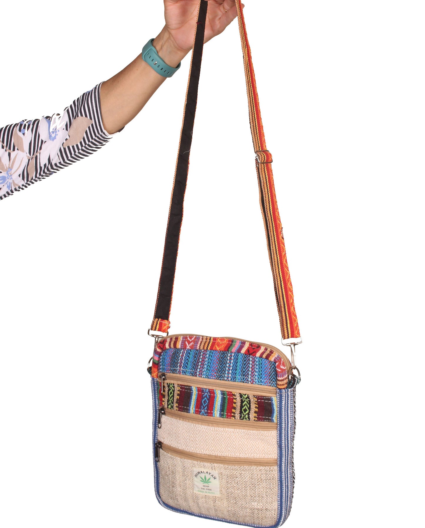 Five Zipper Hemp Bags