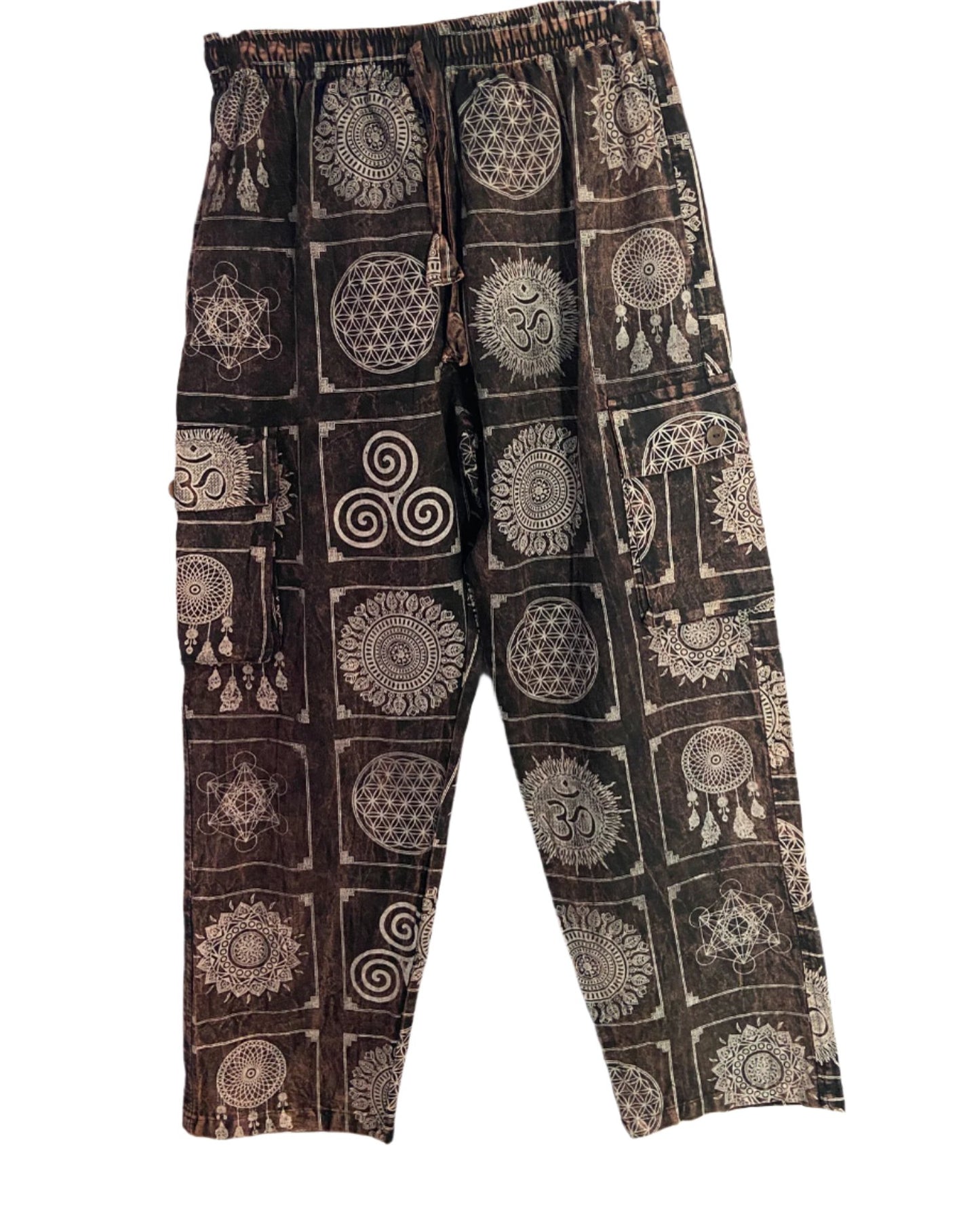 Full Print Cotton Bohemian Trousers