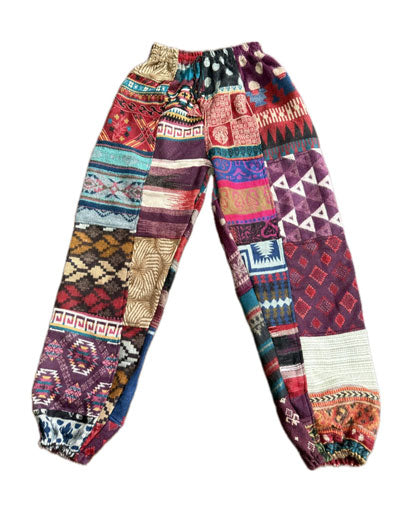 Patchwork Warm Cotton Trousers