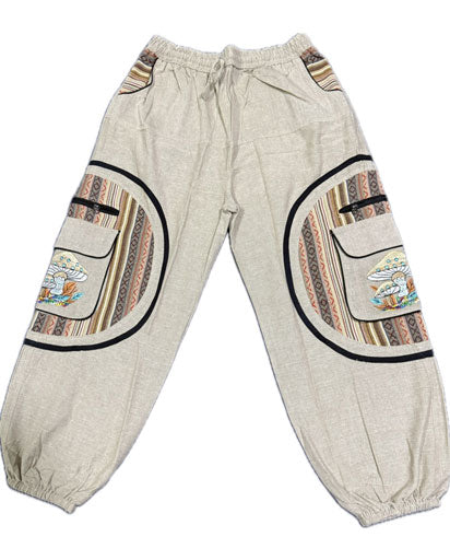 Multiple Pocket Cotton Trousers