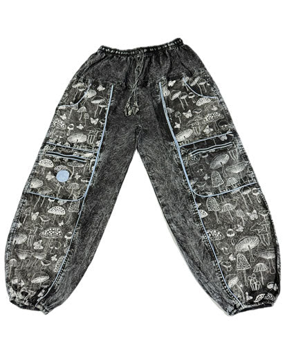 Multiple Pocket Mushroom Trousers