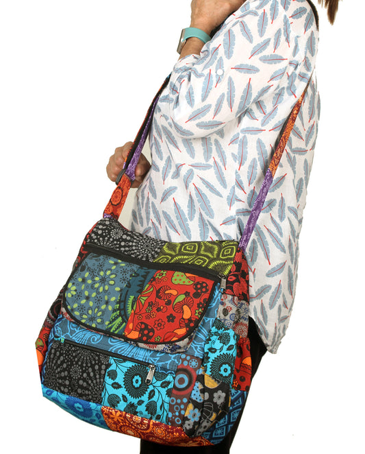 Womens Patchwork Cotton Bag