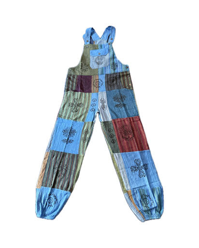 Nepalese Bohemian Cotton Overalls