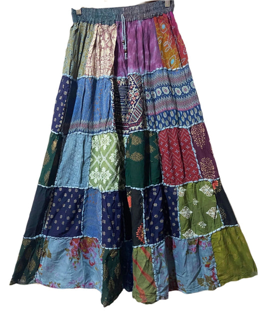 Patchwork Long Skirts