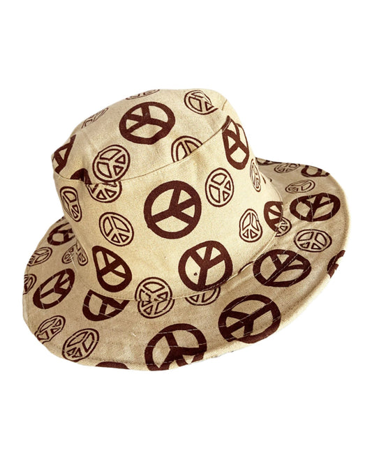 Peace Sign Canvas Hats