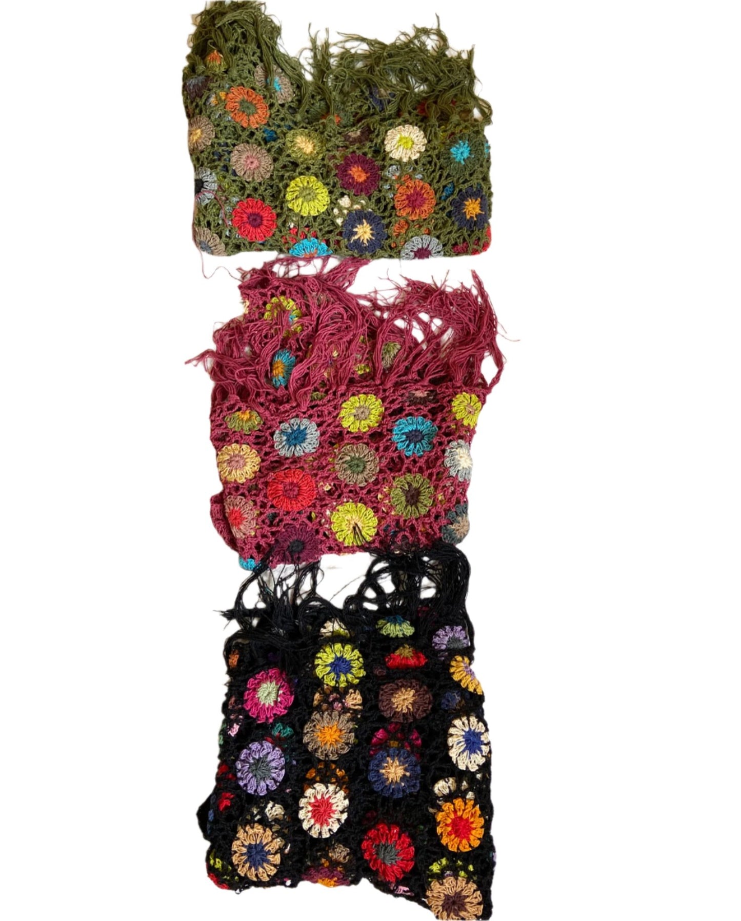 Womens Cotton Crochet Scarves