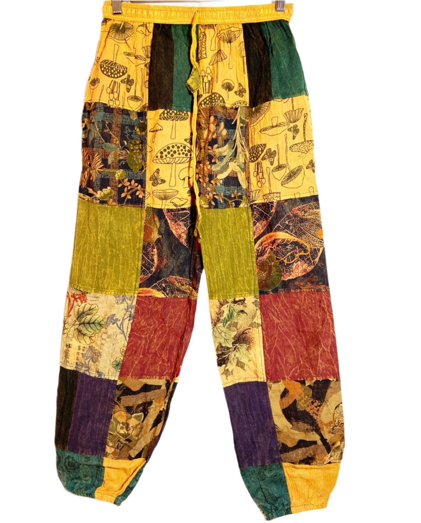 Rayon Cotton Patchwork Trousers