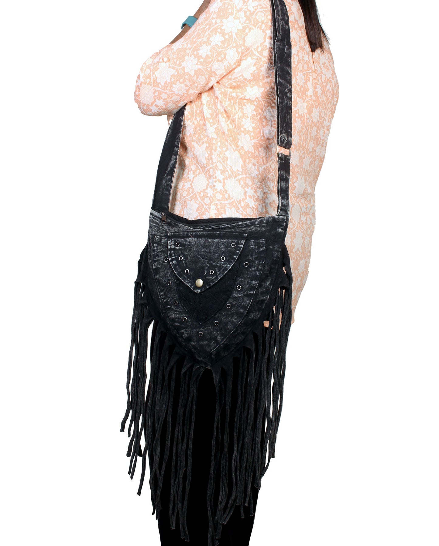 Nepalese Cotton Fringe Bags