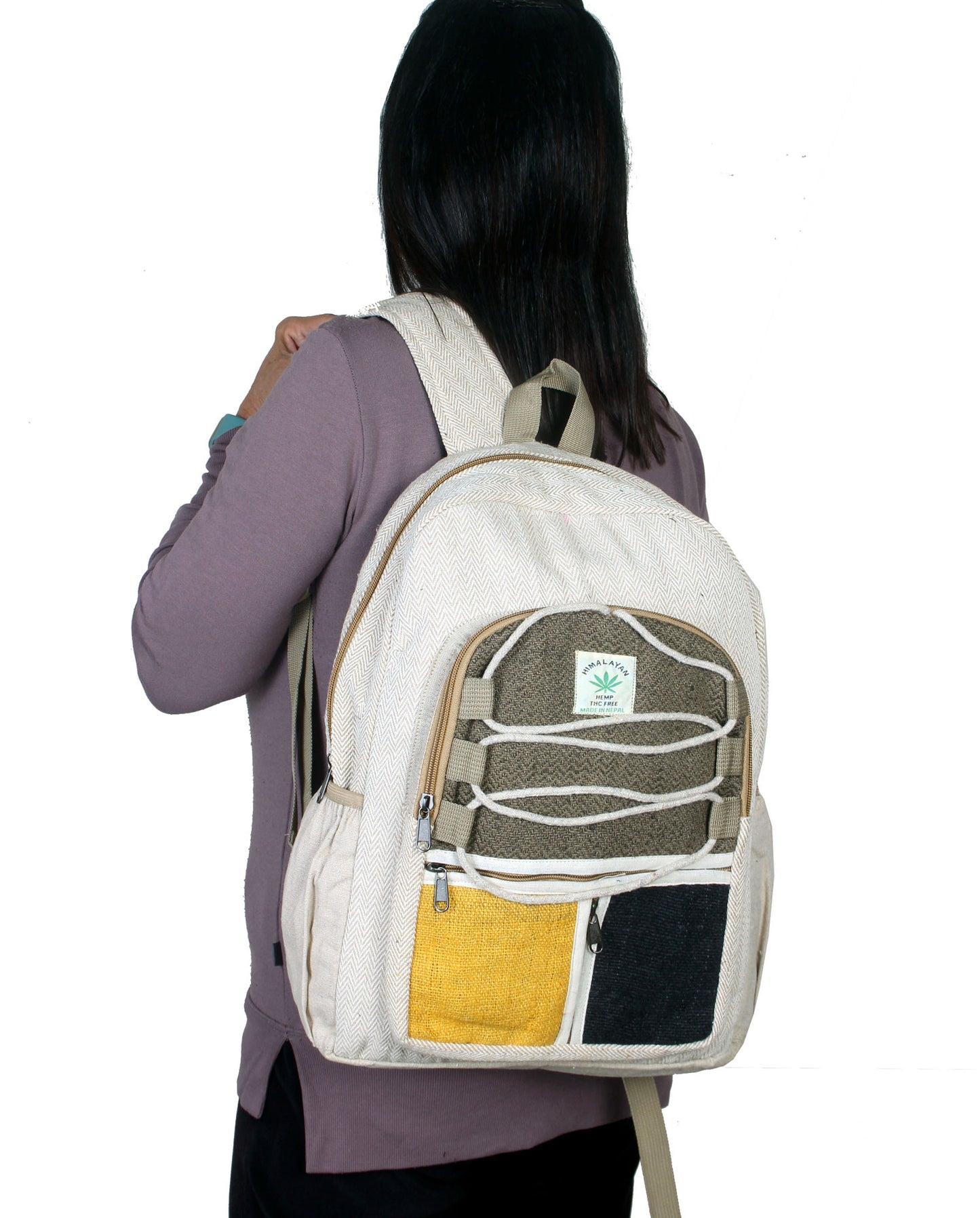 Hemp Cotton Criss Cross Backpack