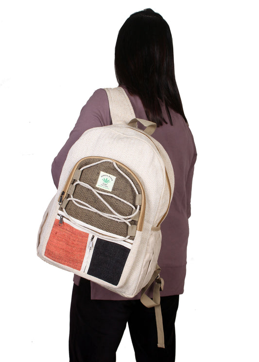 Hemp Cotton Criss Cross Backpack