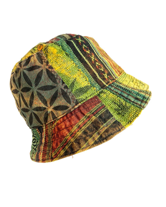 Stonewashed Patchwork Hats