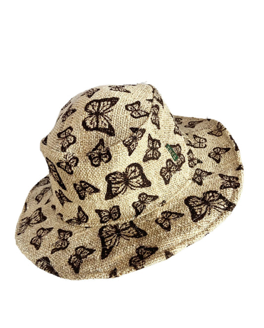 Butterfly Printed Hemp Sun Hats