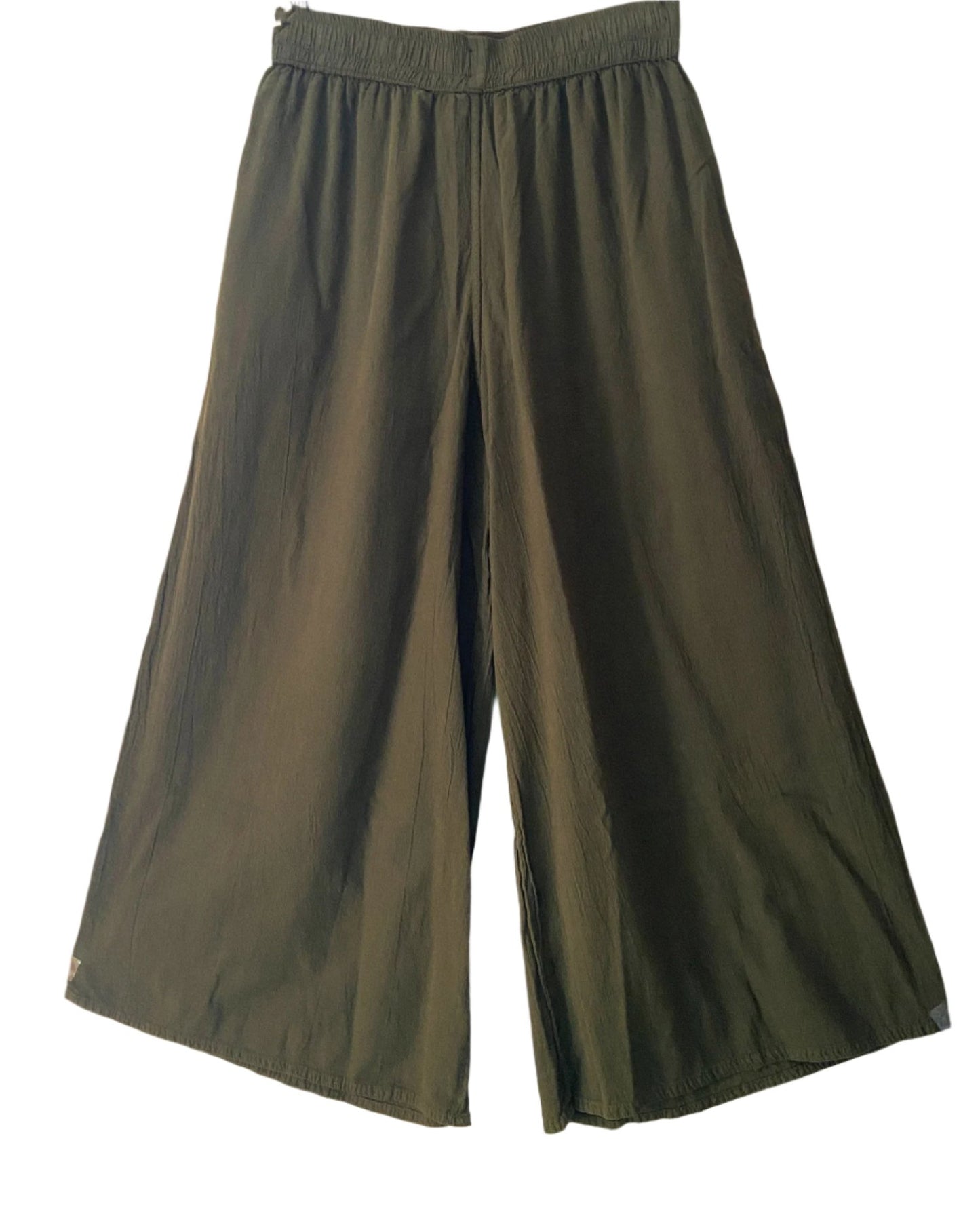 Enzyme Washed Cotton Plazzo Trousers