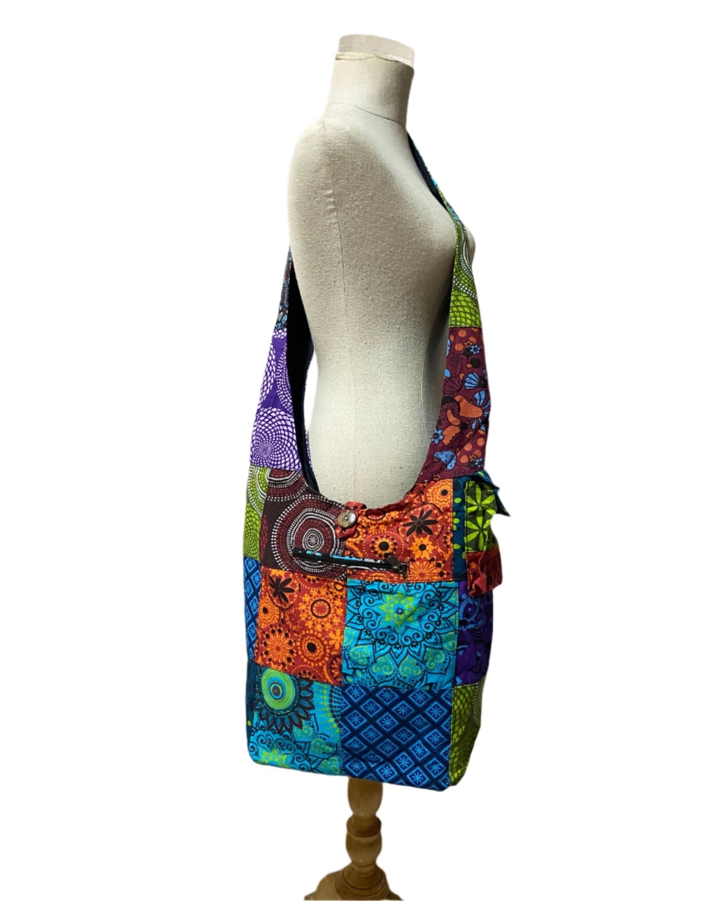 Multicolor Patchwork Cotton Bags