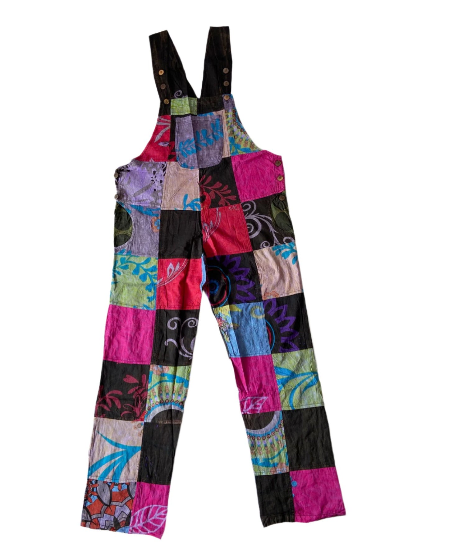 Nepalese Bohemian Patchwork Overalls Trousers