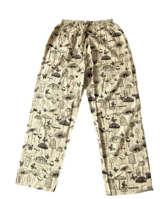 Mushroom Cotton Trousers