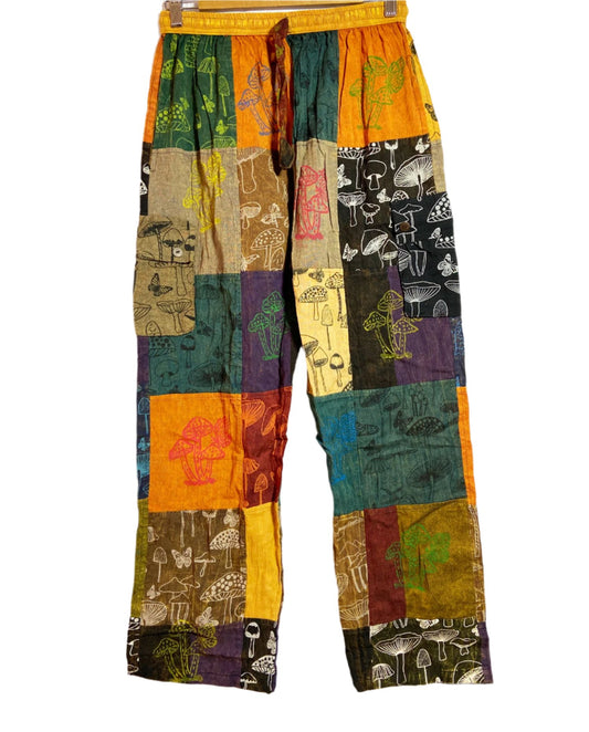 Cotton Full Patchwork Trousers