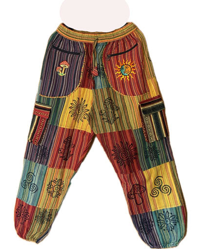 Himalayan Patchwork Cotton Trousers