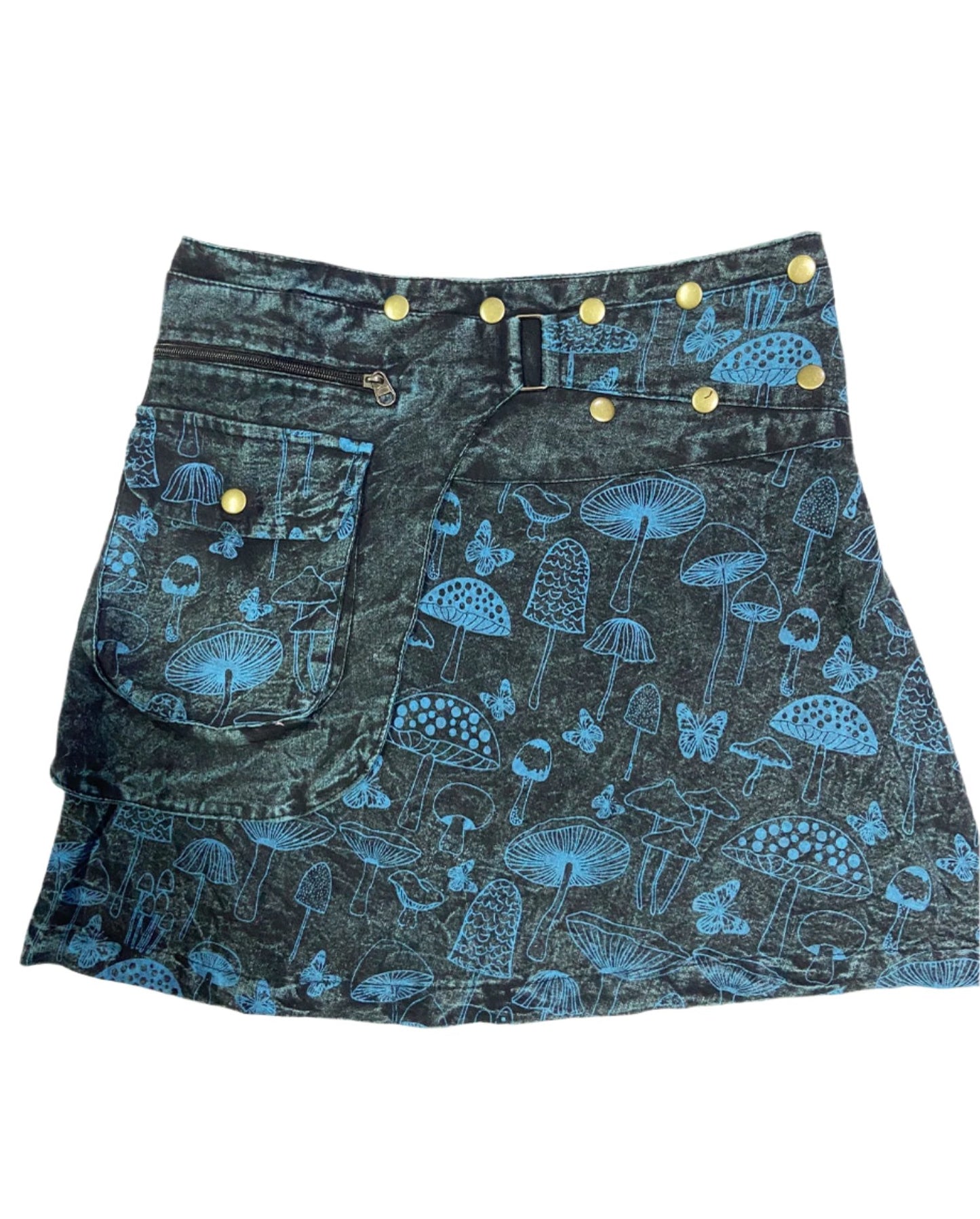 Wrap Around Mushroom Cotton Skirts