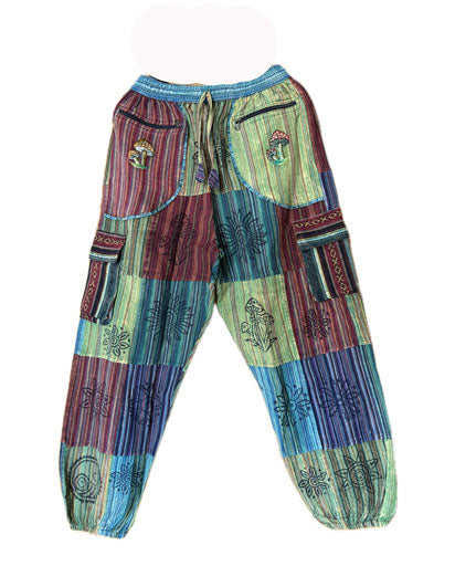 Himalayan Patchwork Cotton Trousers