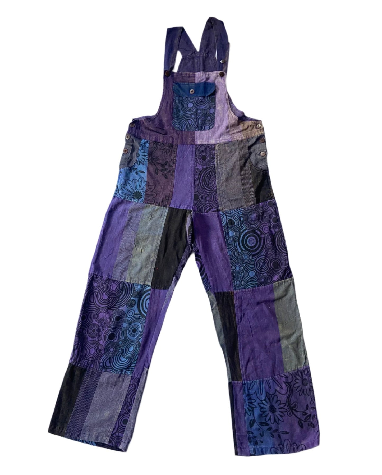 Himal Patchwork Cotton Overalls Trousers