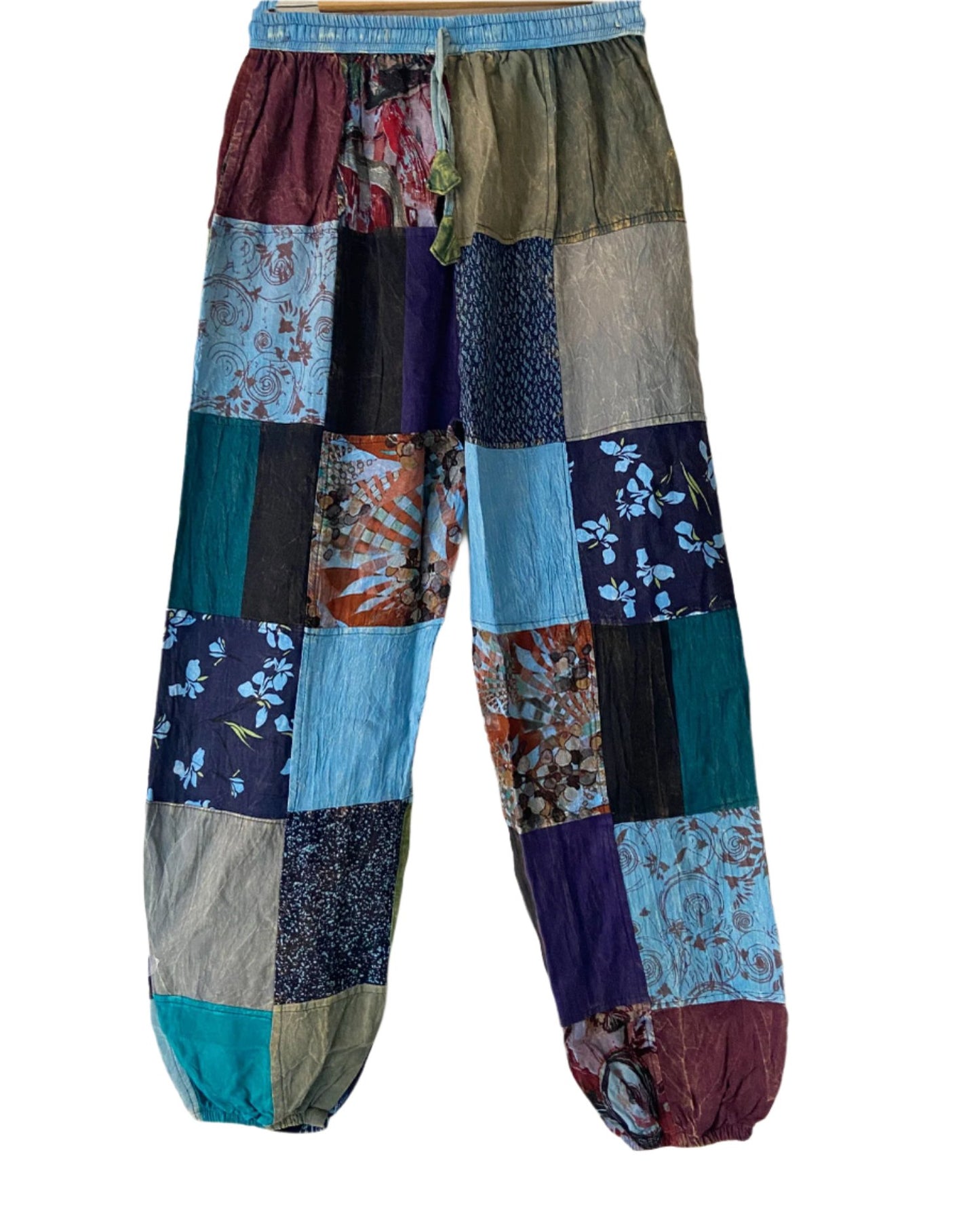 Rayon Cotton Patchwork Trousers