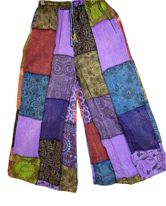 Plazzo Patchwork Trousers