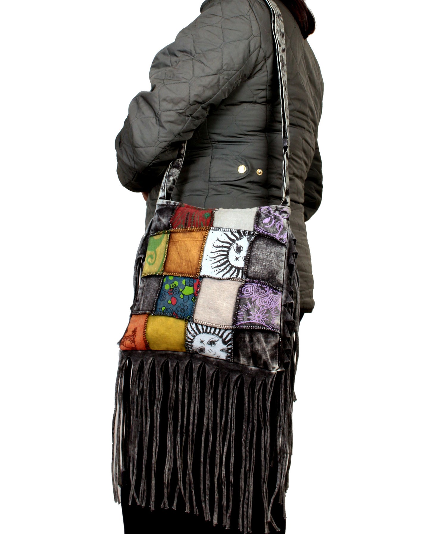 Patchwork Cotton Fringe Bags