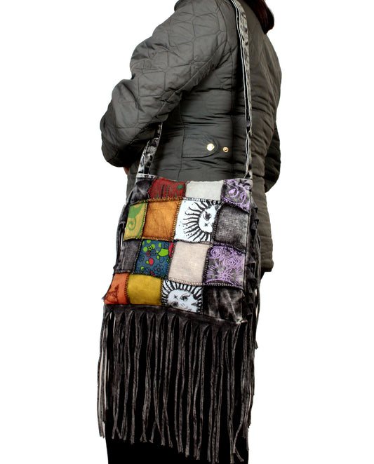 Patchwork Cotton Fringe Bags
