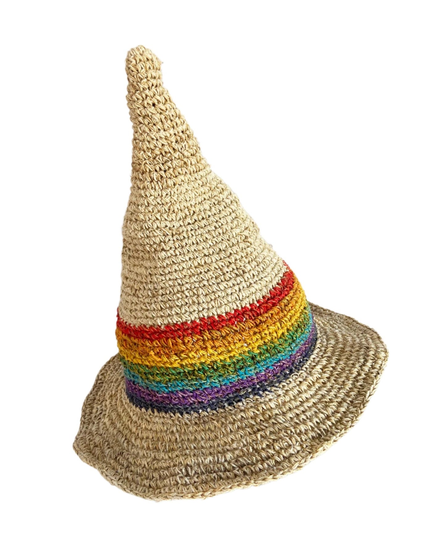 Long Rainbow Hemp Hats