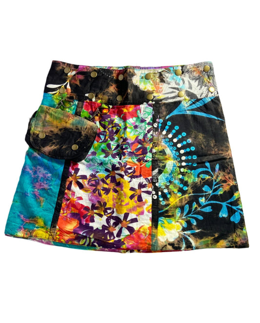 Reversible Patch Cotton Skirts