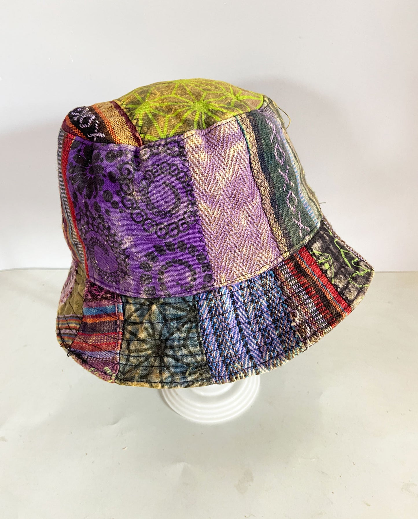 Stonewashed Patchwork Hats