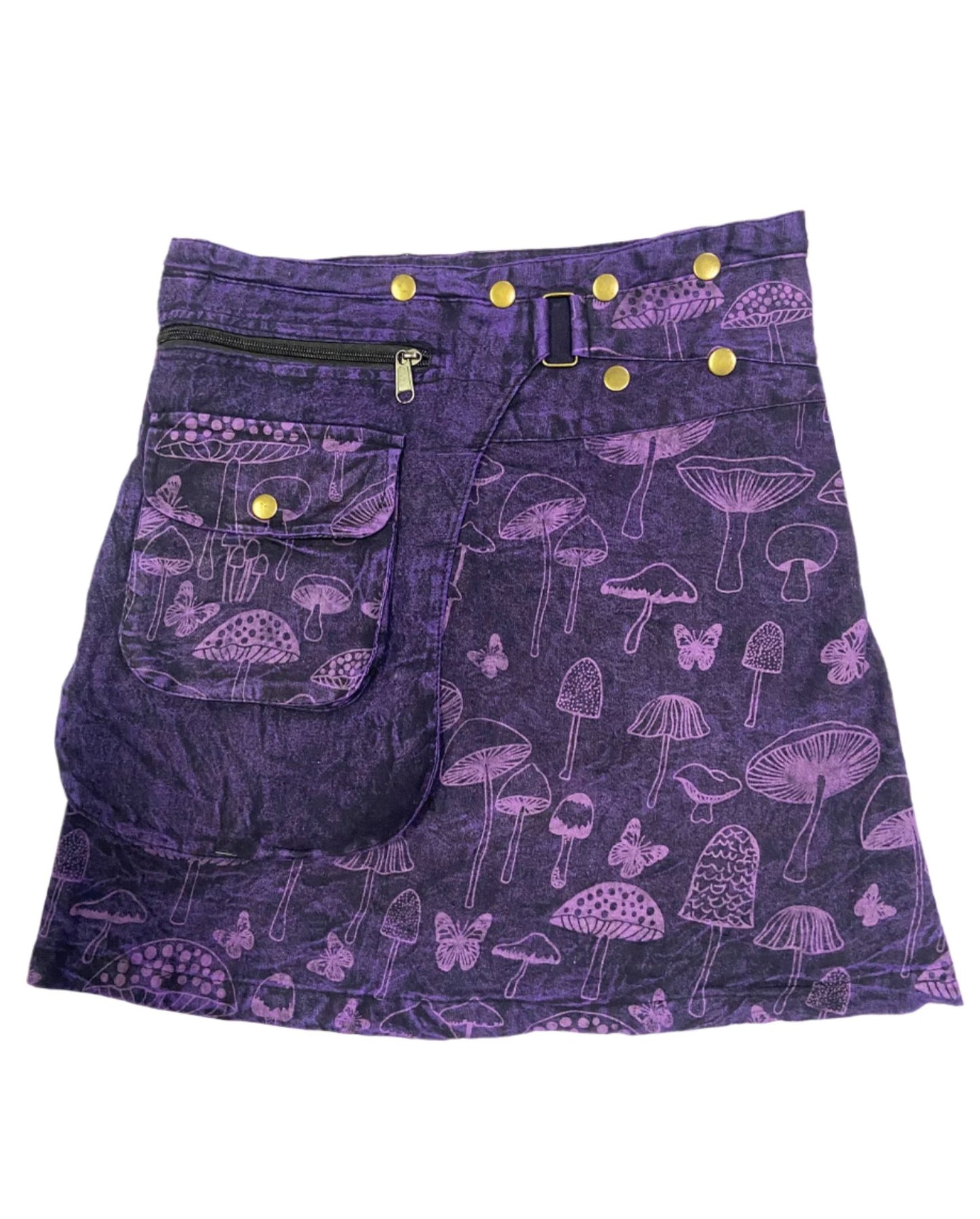 Wrap Around Mushroom Cotton Skirts