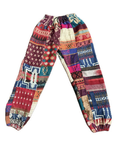 Patchwork Warm Cotton Trousers