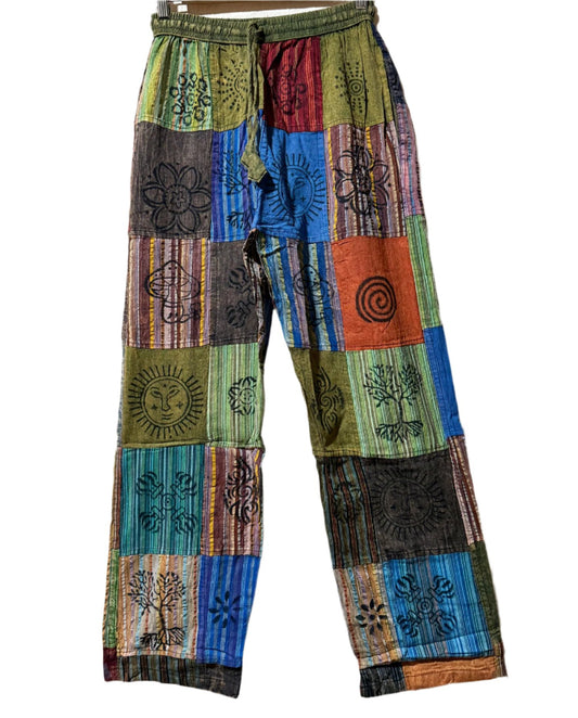 Vintage Hippie Cotton Trousers